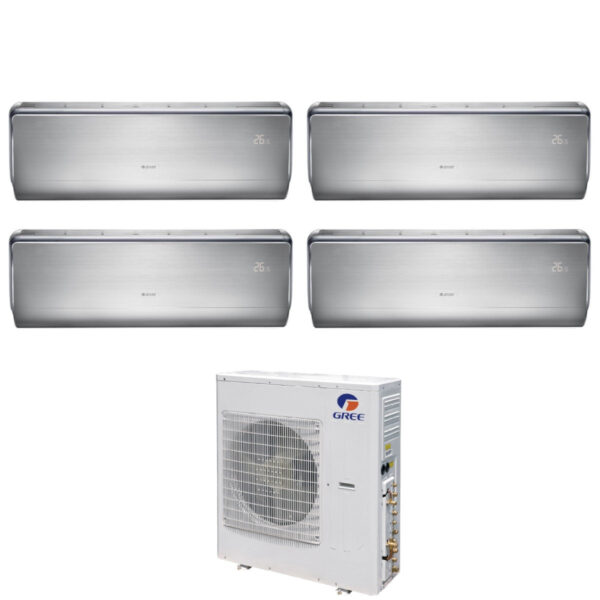 Groene Quadri Split Inverter Airconditioner U-CROWN serie 9+9+9+9 met GWHD(28)NK6OO R-32 Geïntegreerde Wi-Fi 9000+9000+9000+9000