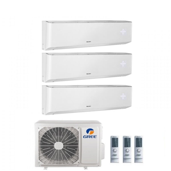 GREE PROEF SPLIT INVERTER AIRCONDITIONER AMBER 9+9+9 serie met GWHD21NK6LO R-32 Wi-Fi 9000+9000