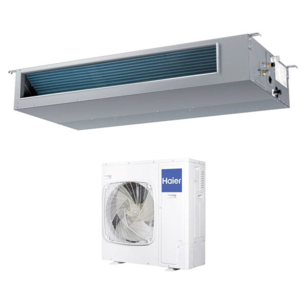 Haier Inverter Air Conditioning Ducted Medium Prevalence 48000 Btu AD140S2SM3FA Three-phase R-32 Wi-Fi Optional Haier YR-HRS01 Infrared Remote Control + RE-02 Receiver
