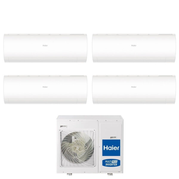 Haier Quadri Split Inverter Airconditioner PEARL serie 7+7+9+18 met 4U75S2SR2FA R-32 Geïntegreerde Wi-Fi 7000+7000+9000+18000 - Nieuw