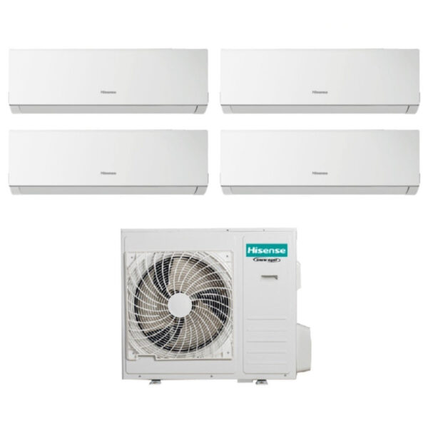 GELEGENHEID GEBIED - airconditioner Hisense frames split inverter serie NIEUWE COMFORT 9+9+9+9 met 4AMW81U4RAA r-32 wifi optioneel 9000+9000+9000