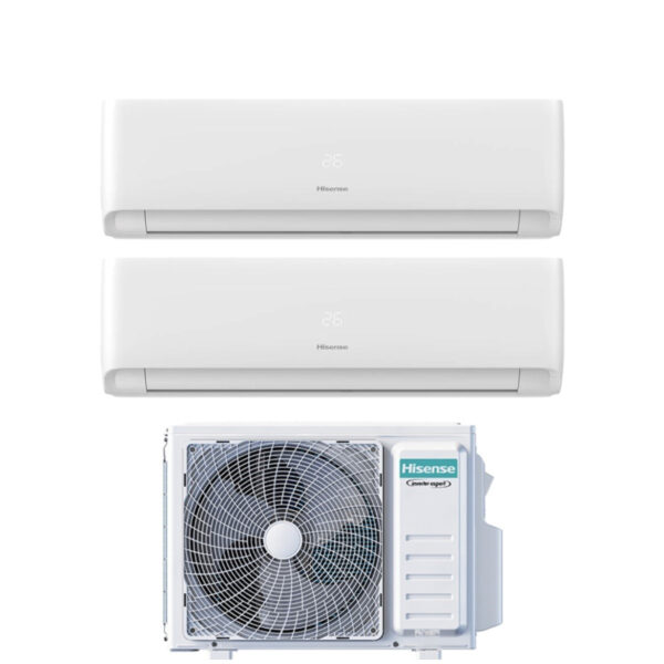 Air conditioner Hisense Dual Split Inverter Series ECOSENSE 7+9 with 2AMW42U4RGC R-32 Wi-Fi Integrated 7000+9000