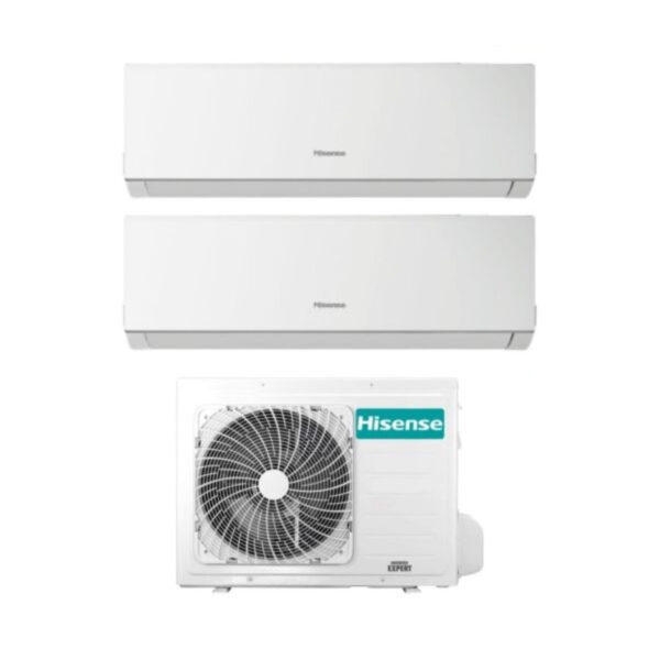 Hisense Dual Split Inverter Airconditioning NIEUWE COMFORT 5+7 serie met 2AMW35U4RRA R-32 Wi-Fi Optioneel 5000+7000 - Nieuw