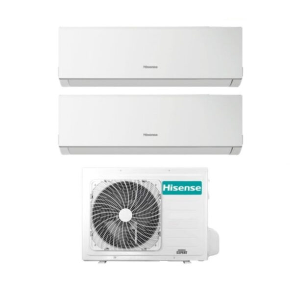 Hisense Dual Split Inverter Airconditioning NIEUWE COMFORT 7+12 serie met 2AMW42U4RGC R-32 Wi-Fi Optioneel 7000+12000