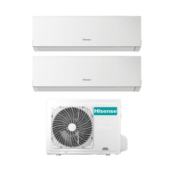 Hisense Dual Split Inverter Airconditioning NIEUWE COMFORT 7+7 serie met 2AMW35U4RRA R-32 Wi-Fi Optioneel 7000+7000 - Nieuw
