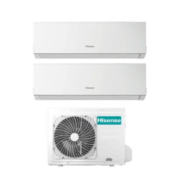 Hisense Dual Split Inverter Airconditioner NIEUWE COMFORT 7+9 serie met 2AMW50U4RXA R-32 Wi-Fi Optioneel 7000+9000