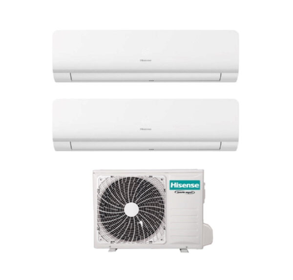 Airconditioner Hisense Dual Split Inverter-serie NEW ENERGY 9+9 met 2AMW52U4RXC R-32 Wi-Fi Geïntegreerd 9000+9000
