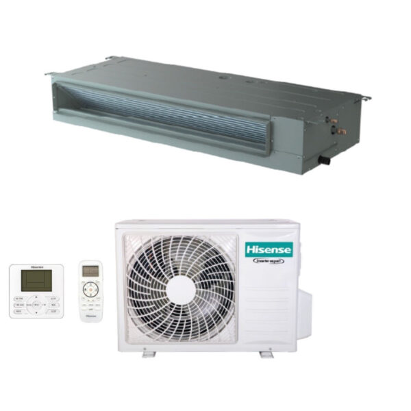 Hisense Ducted Inverter Air Conditioning 18000 Btu ADT52UX4RCL4 R-32 Wi-Fi Optional with Standard and Wired Remote Control - New