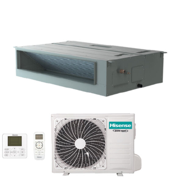 Hisense Ducted Inverter Air Conditioning 36000 Btu AUD105UX4RDH5 R-32 Wi-Fi Optional with Standard and Wired Remote Control - New