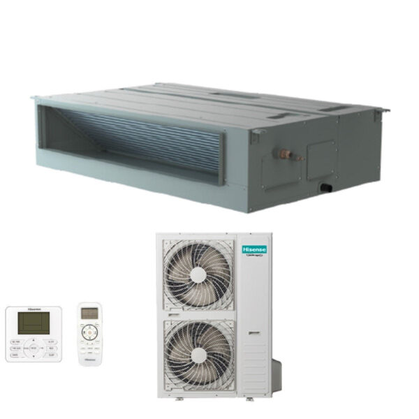 Hisense Ducted Inverter Air Conditioning 60000 Btu AUD175UX4RHH5 Three-Phase R-32 Wi-Fi Optional with Standard and Wired Remote Control - New