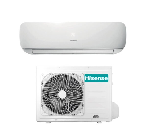 Hisense Inverter Airconditioner MIX MINI APPLE PIE + Hi-Comfort 9000 Btu TG25VE01G+CF25YR04W R-32 Geïntegreerde Wi-Fi