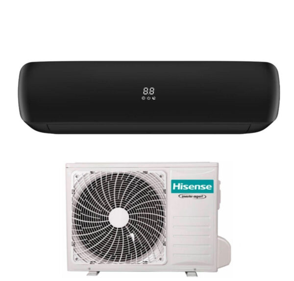 Hisense Inverter Airconditioner APPLE PRO BLACK-serie 12000 Btu TGVE120BG R-32 Geïntegreerde Wi-Fi Klasse A++/A+ Zwarte kleur