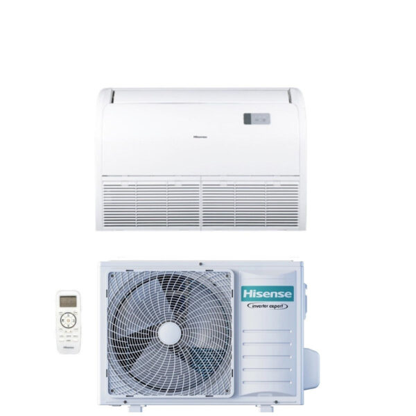 Hisense Inverter Airconditioning Plafond/Vloer SUPER serie 24000 Btu AVT71UR4RB8 + AUW71U4RJ7 R-32 Optionele Wi-Fi Klasse A++/A+ met standaard afstandsbediening inbegrepen