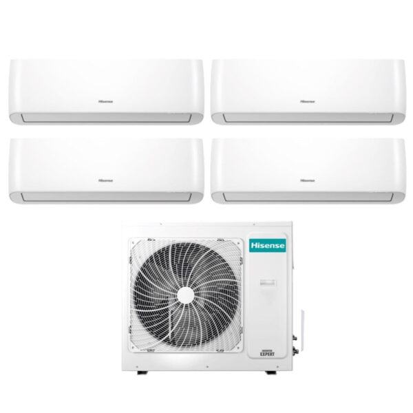 Hisense Airconditioner Quadri Split Inverter ENERGY PRO serie 9+9+9+9+12 met 4AMW81U4RAA R-32 Geïntegreerde Wi-Fi 9000+9000+9000+12000 - Nieuw