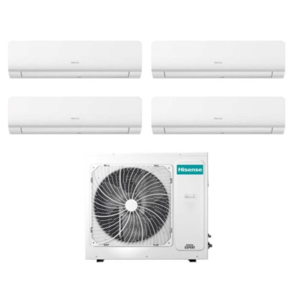 Hisense Airconditioner Split Inverter NEW ENERGY serie 7+7+9+9 met 4AMW81U4RAA R-32 Geïntegreerde Wi-Fi 7000+7000+9000 - Nieuw