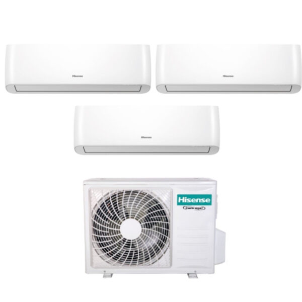 Hisense Trial Split Inverter Airconditioner ENERGY PRO 9+12+12 serie met 3AMW72U4RFA R-32 Geïntegreerde Wi-Fi 9000+12000 - Nieuw
