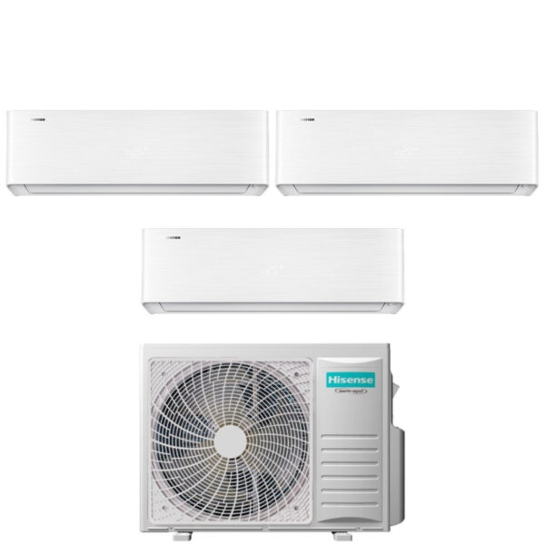 Air conditioner Hisense Trial Split Inverter Series ENERGY PRO X 9+9+12 with 3AMW52U4RJC R-32 Wi-Fi Integrated 9000+9000+12000