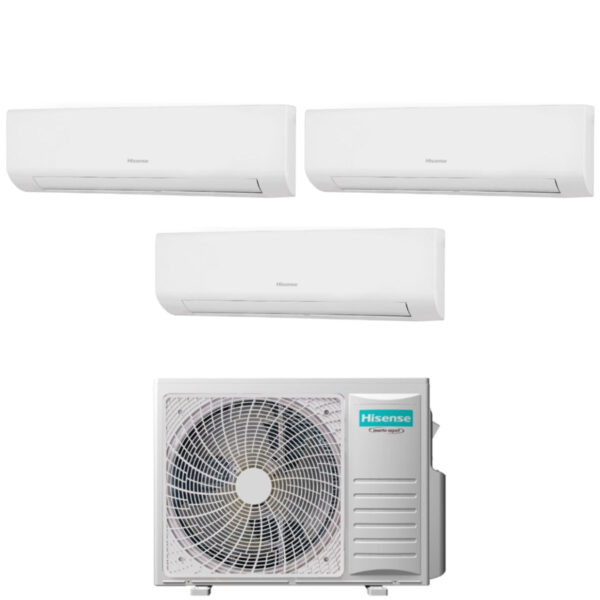 Air conditioner Hisense Trial Split Inverter Series ENERGY ULTRA 9+9+12 with 3AMW52U4RJC R-32 Wi-Fi Integrated 9000+9000+12000