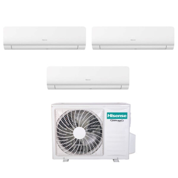 Hisense Trial Split Inverter Airconditioning NEW ENERGY 7+7+12 serie met 3AMW62U4RFA R-32 Geïntegreerde Wi-Fi 7000+7000+12000 - Nieuw