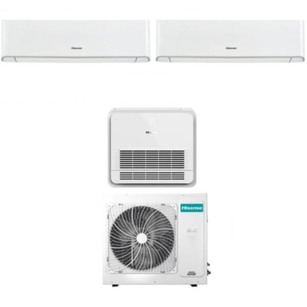 Hisense Trial Split Nieuwe Comfort 9000+12000 Airconditioner + AKT 9000 Console met 4AMW81U4RAA R-32 Wi-Fi Optioneel 9+9+12