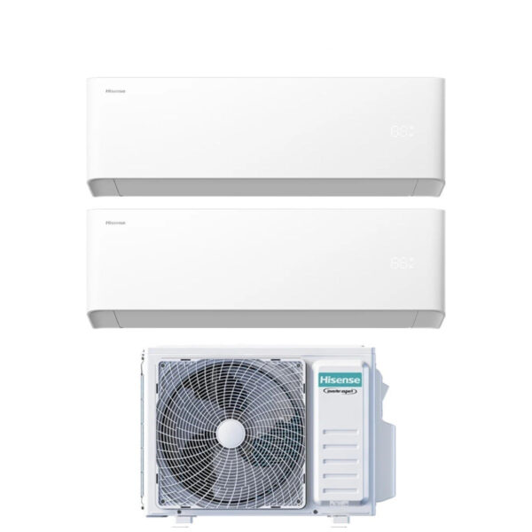 Hisense Dual Split UNI HB 9+12 with 2AMW42U4RGC R-32 Wi-Fi Integrated