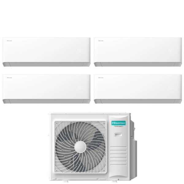 Airconditioner Hisense Roads Split UNI HB 7+7+9+12 met 4AMW81U4RJC R-32 Wi-Fi geïntegreerd