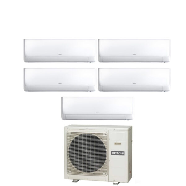 Air conditioner Hitachi Penta Split Inverter Series Performance 9+9+9+9+18 with RAM-90NP5E R-32 Wi-Fi Optional 9000+9000+9000+18000 - News