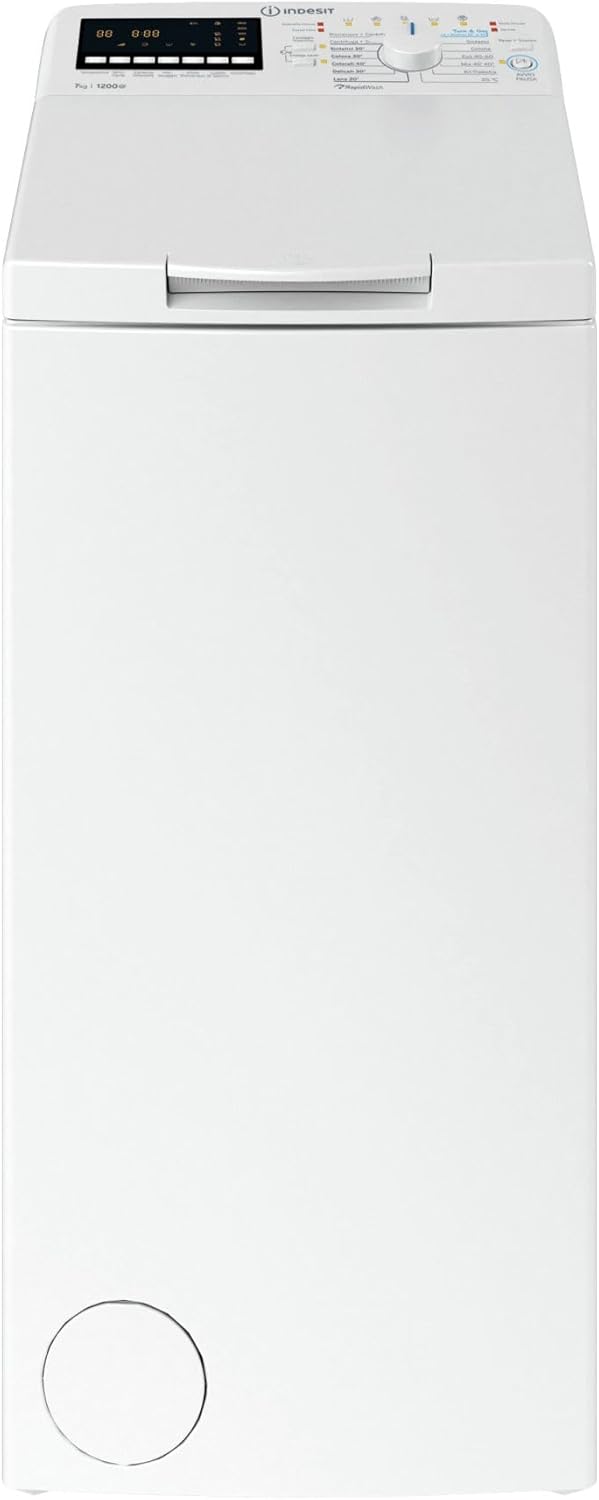 Wasmachine A Cargo D'Altro Indesit BTW B7231P IT Turn&GO 7 kg Klasse D 1200 Giri (A90xL40xP60) Wit