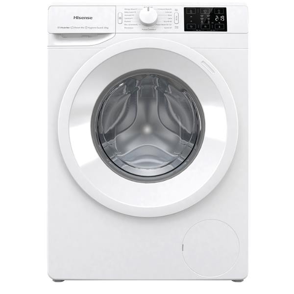 Wasmachine met voorlader, 7 kg Hisense WFGE701439VM, 1400 tpm, klasse A (A85xL60xP54,5), stoommix, babyverzorging + hygiënebescherming, stoomfunctie