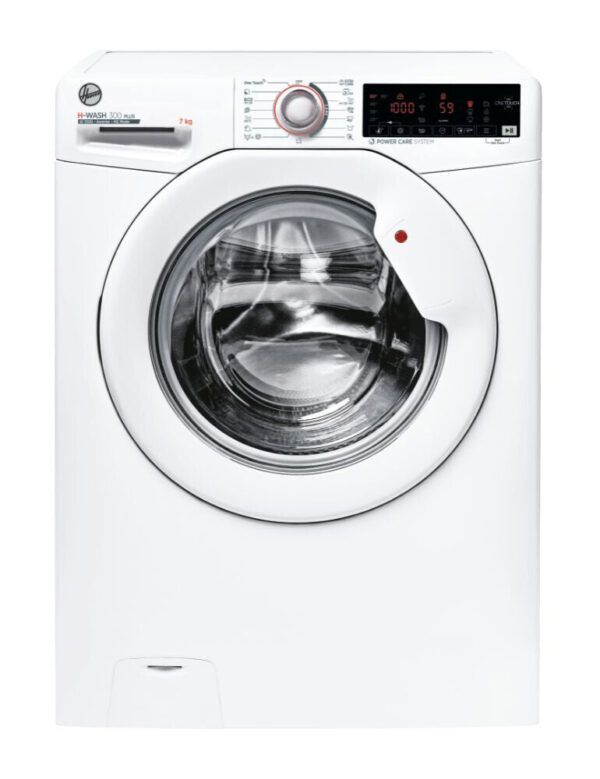 Hoover Frontlader Wasmachine 7 kg H3W4 37TXME/1-S 1300 tpm Klasse A (L60xD45xH85) H-WASH 300 PLUS