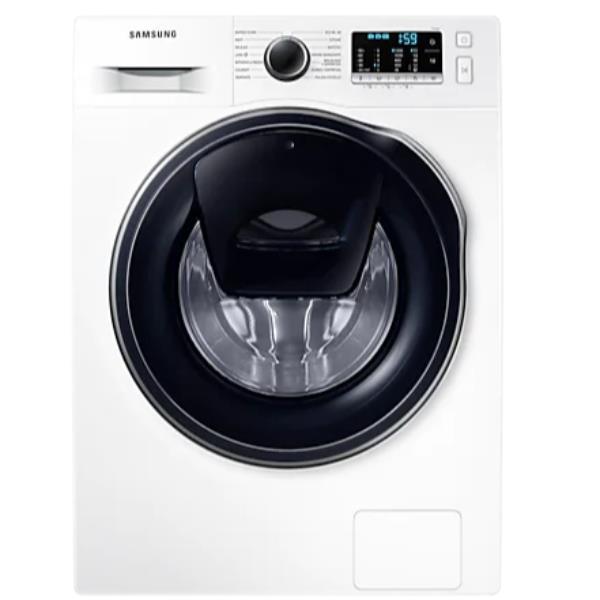 Samsung 8 kg slanke wasmachine met voorlader WW8NK52E0VW klasse C (A85xP45,6xL60) 1200 tpm Addwash Ecowash desinfecterende stoom