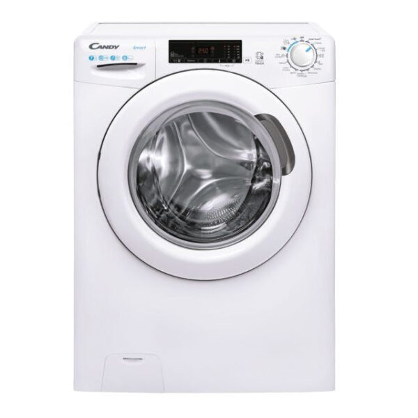 Slanke wasmachine met voorlader, 7 kg Candy CSS4137TE/1-11, 1300 tpm, klasse D (A85xL60xP45), slankeprogramma's