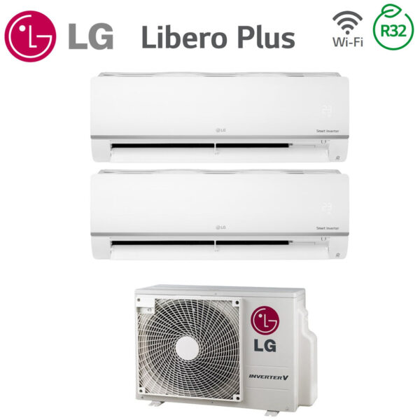 LG Dual Split Airconditioner 9+18 Gratis Inverter Plus 9000+18000 MET MU3R19 R-32