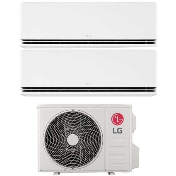 Air conditioner LG Dual Split Inverter Series DUALCOOL DELUXE 9+12 with MU2R15 R-32 Wi-Fi Integrated 9000+12000