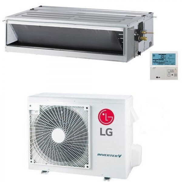 LG inverter air conditioner Ducted Ductable High Pressure Compact 24000 btu CM24F R-32 A+ Complete with wireless control