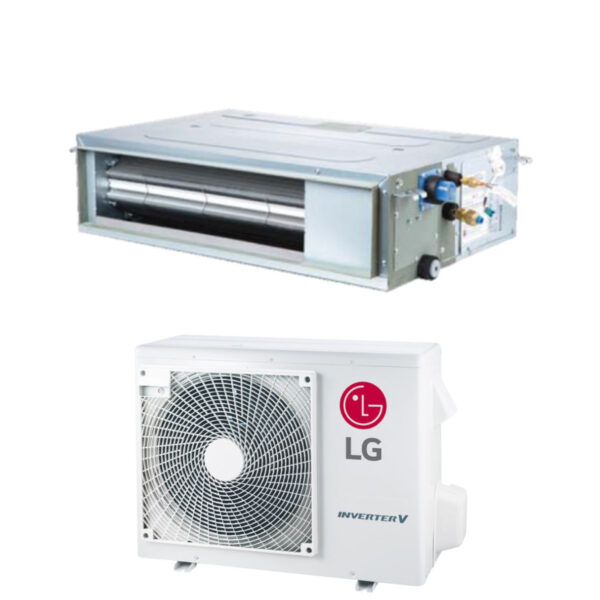 LG Inverter Ducted Air Conditioner Low Pressure 18000 Btu CL18F + UUA1 R-32 Wi-Fi Optional Class A/A