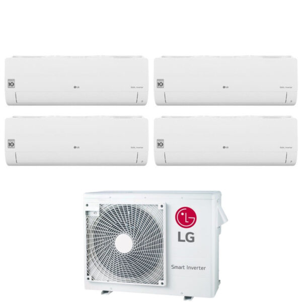 LG Quadri Split Inverter Airconditioner Libero Smart Series 7+7+7+18 met MU4R25 U40 R-32 Geïntegreerde Wi-Fi 7000+7000+18000 - Nieuw