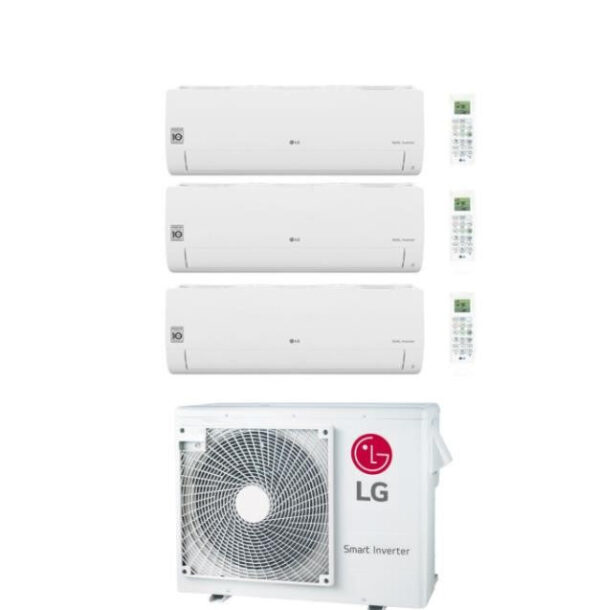 LG Trial Split Inverter Air Conditioner Free Smart 7+7+9 WITH MU3R19 R-32 - 7000+7000+9000
