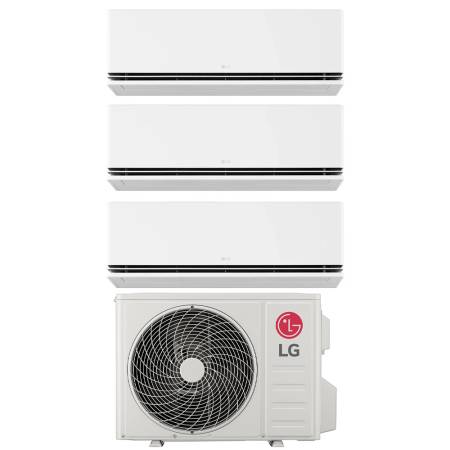 Airconditioner LG Trial Split Inverter Serie DUALCOOL PREMIUM 9+9+9 met MU3R21 R-32 Wi-Fi Geïntegreerd 9000+9000