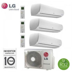 LG PROEF SPLIT INVERTER AIRCONDITIONER GRATIS 9+9+18 serie met MU3R21 UE0 R-32 9000+9000+18000