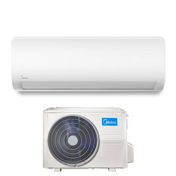 KOOPJESGEBIED Airconditioning Midea Inverter RECHTS serie 9000 Btu MSMABU-09HRDN8 + MOX133-12HFN8 R-32 A++ Wi-Fi Optioneel - Nieuw