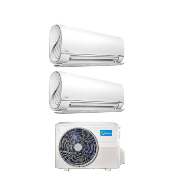 Midea Dual Split Inverter Air Conditioner BreezeleSS+ 12+12 series with M2OD-18HFN8-Q R-32 Integrated Wi-Fi 12000+12000 - New