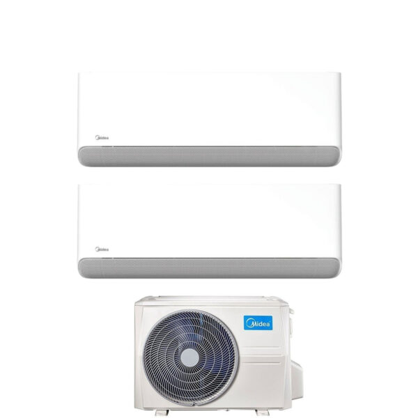 Air Conditioner Midea Dual Split Inverter Series BREEZELESS E 9+12 with M2OG-14HFN8-Q R-32 Wi-Fi Integrated 9000+12000