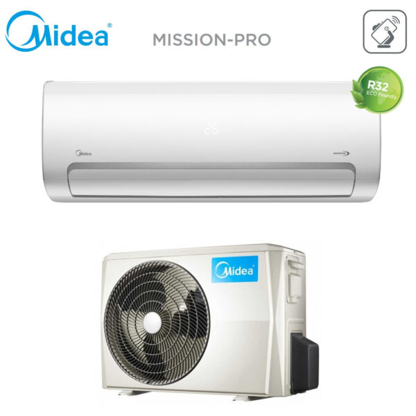 Midea Inverter-airconditioner MISSION PRO 70-serie 24000 Btu MSMBDU-24HRFN8 R-32 Wi-Fi Optioneel