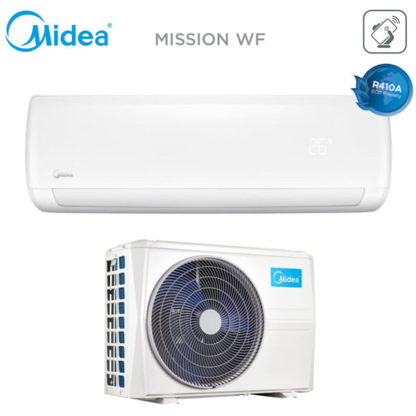 Midea Inverter Airconditioner MISSION WF 27 serie 9000 Btu R-410 Wi-Fi Optioneel Klasse A+++