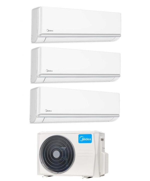 Air conditioner Midea Trial Split Inverter Elegance 9000+9000+9000 with M3OG-21HFN8-Q R-32 Wi-Fi Optional 9+9+9