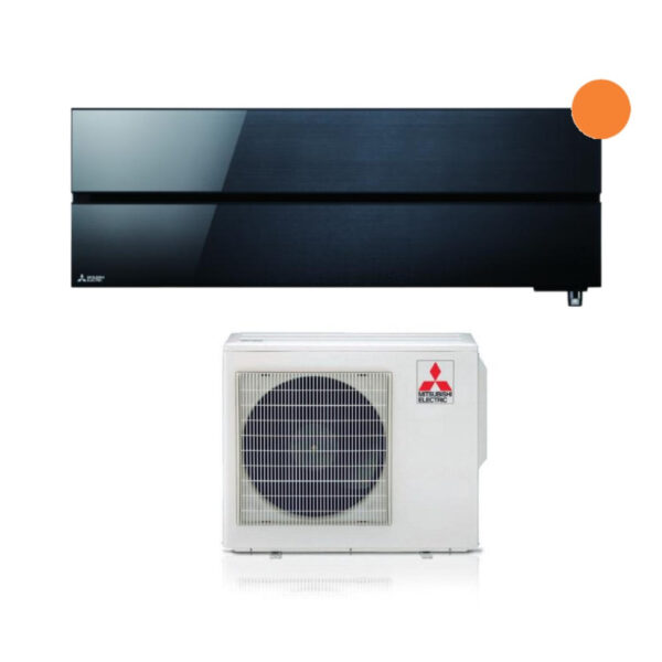 AREA OCCASIONS Air conditioner Mitsubishi Electric Inverter Series Kirigamine Style 18000 Btu MSZ-LN50VGB Onyx Black R-32 Wi-Fi Integrated Class A+++ Black AO989
