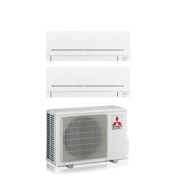 Airconditioner Mitsubishi Electric Dual Split Inverter Serie AP-VGK 9+18 met MXZ-2F53VF2 R-32 Wi-Fi Geïntegreerd 9000+18000