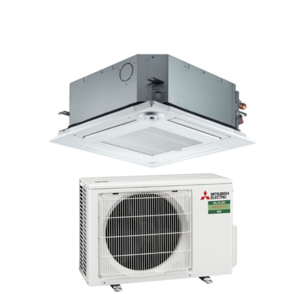 Mitsubishi Electric Inverter Airconditioner Cassette 9000 Btu SLZ-M25FA R-32 Wi-Fi Optioneel met afstandsbediening en haan inbegrepen