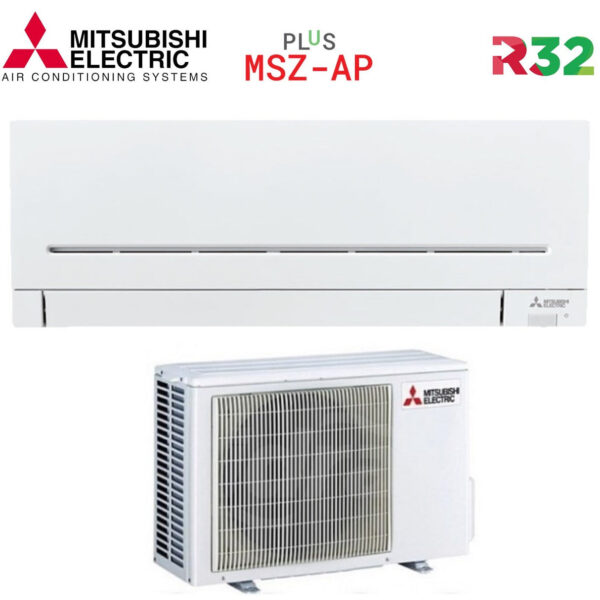 Mitsubishi Elektrische Inverter Airconditioner AP-serie 9000 Btu MSZ-AP25VG R-32 Model Plus Wi-Fi Optioneel Gas R-32